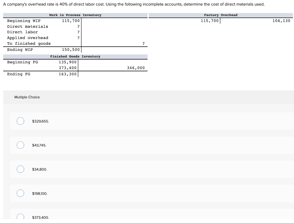 solved-a-company-s-overhead-rate-is-40-of-direct-labor-chegg
