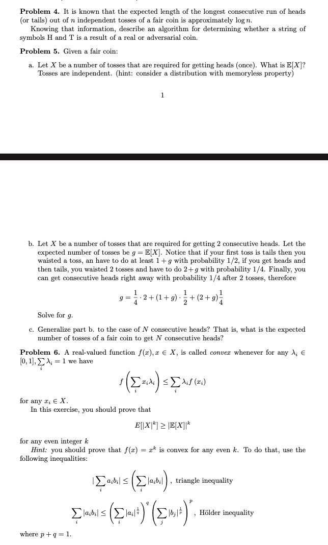 Problem 4. It is known that the expected length of | Chegg.com