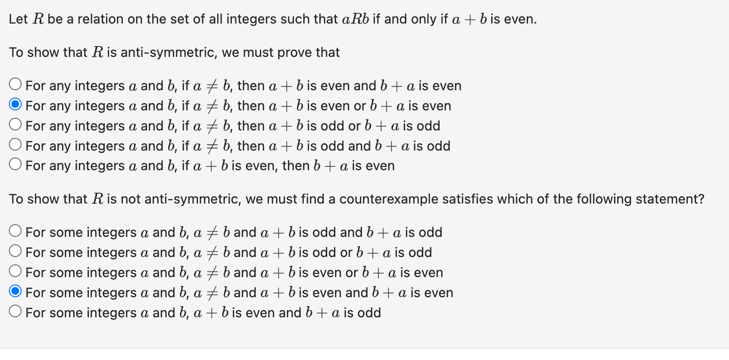 Solved Let R Be A Relation On The Set Of All Integers Such | Chegg.com