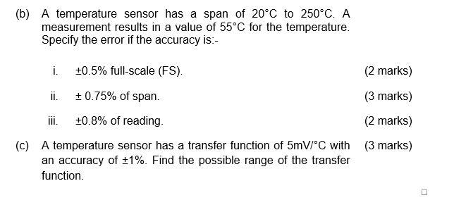 Temperature Accuracy Question