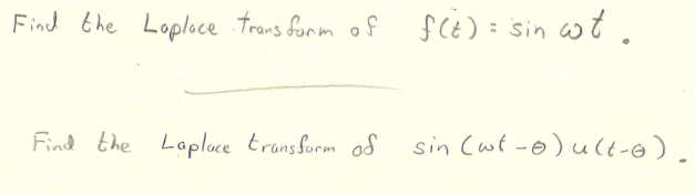 find laplace transform of sin root t