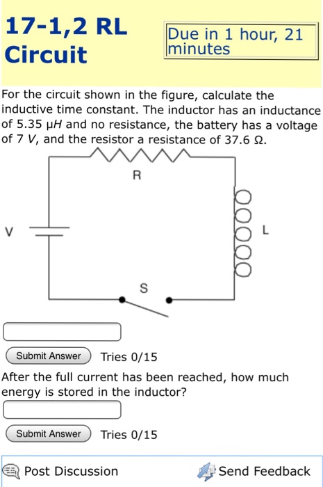 Solved For The Circuit Shown In The Figure, Calculate The | Chegg.com