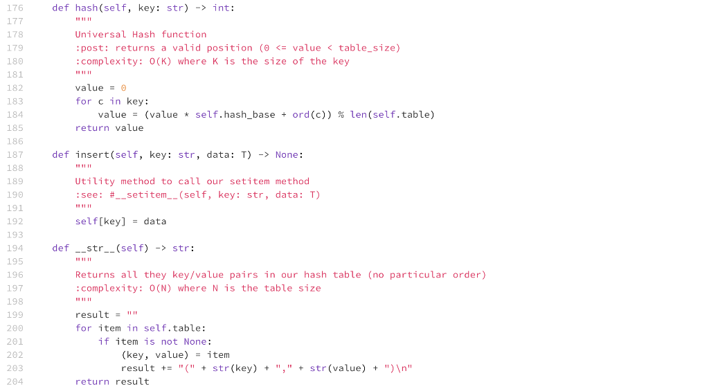 e hash_table.py $ e dictionary.py test_dictionary.py | Chegg.com