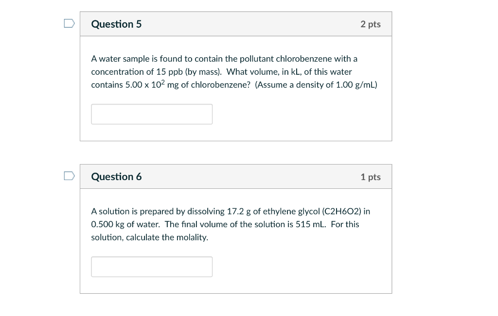 solved-question-5-2-pts-a-water-sample-is-found-to-contain-chegg