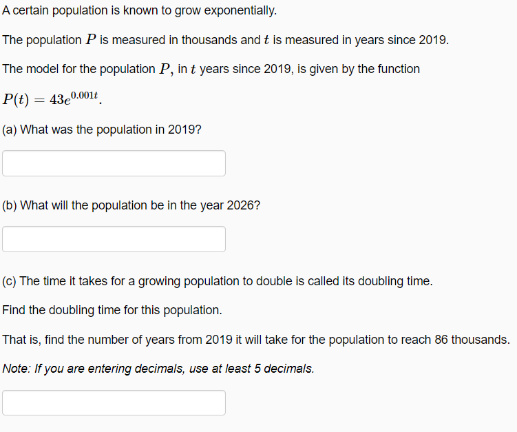 Is Population Grow Exponentially