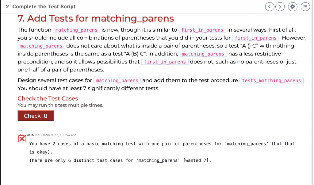 Solved I have several test cases but I need 7 cases. I have | Chegg.com