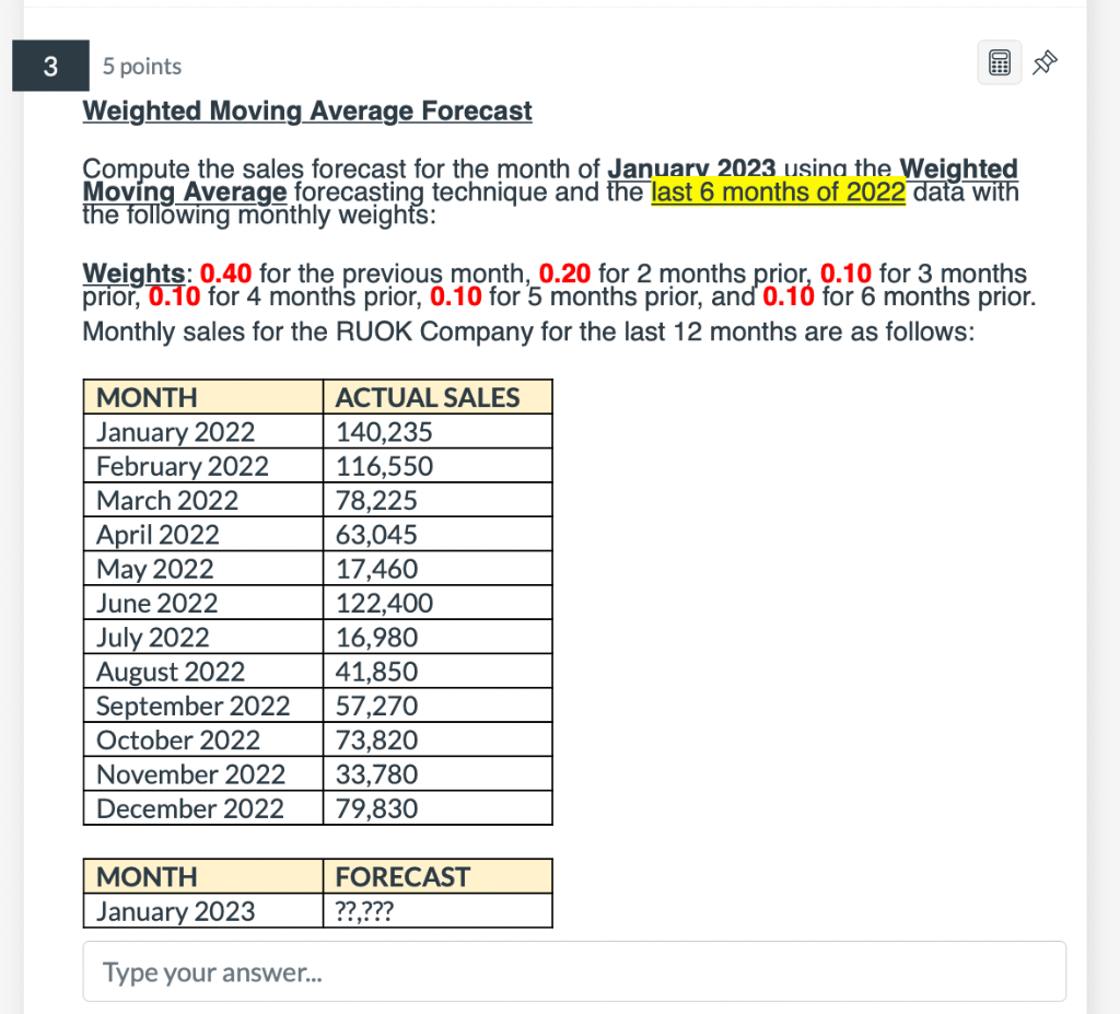 solved-weighted-moving-average-forecast-compute-the-sales-chegg