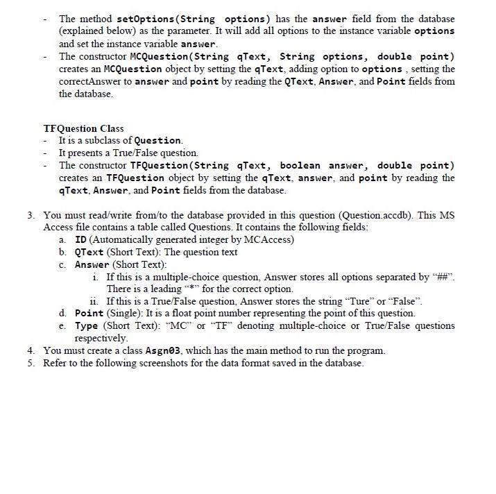 Solved You are asked to write a Java program for the | Chegg.com