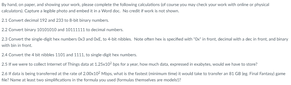 Solved By hand, on paper, and showing your work, please | Chegg.com