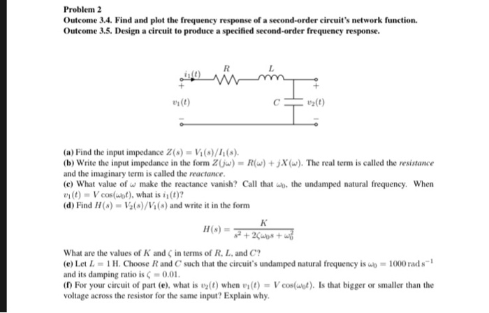 Solved Problem 2 Outcome 3.4. Find and plot the frequency | Chegg.com