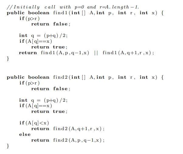 Solved 1 (25 points) The following two functions check | Chegg.com