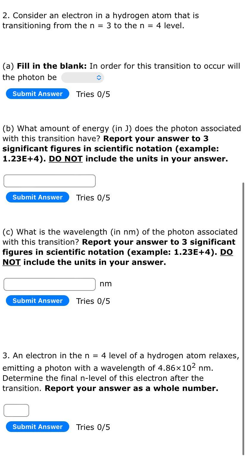 Solved 2. Consider an electron in a hydrogen atom that is | Chegg.com
