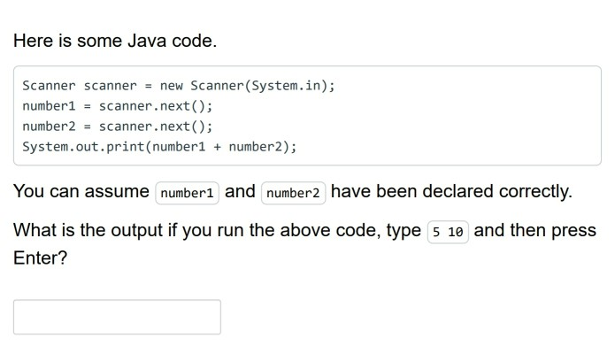 Solved Here is some Java code. Scanner scanner = new | Chegg.com