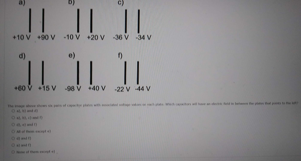 Solved a) +10 V +90 V -10 V +20 V-36 V-34 V IL || || LILII | Chegg.com
