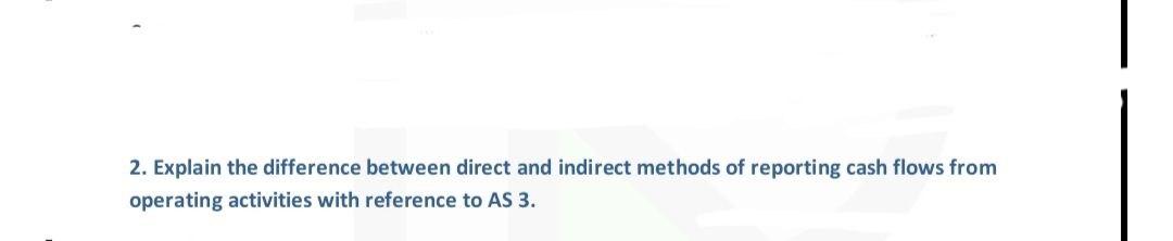 Solved 2. Explain the difference between direct and indirect | Chegg.com