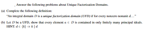 Solved Answer the following problems about Unique | Chegg.com