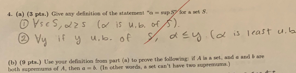 Solved USE THE DEFINITION FROM PART A TO PROVE FOR B. | Chegg.com