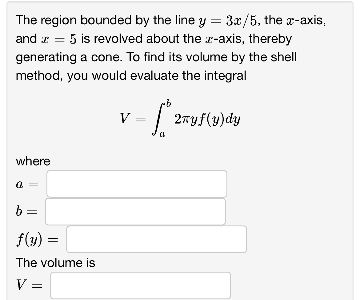 solved-the-region-bounded-by-the-line-y-3x-5-the-x-axis-chegg