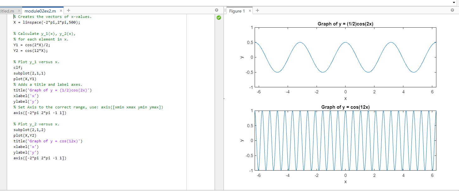 Solved Multiple Plots Sometimes it is useful to have | Chegg.com