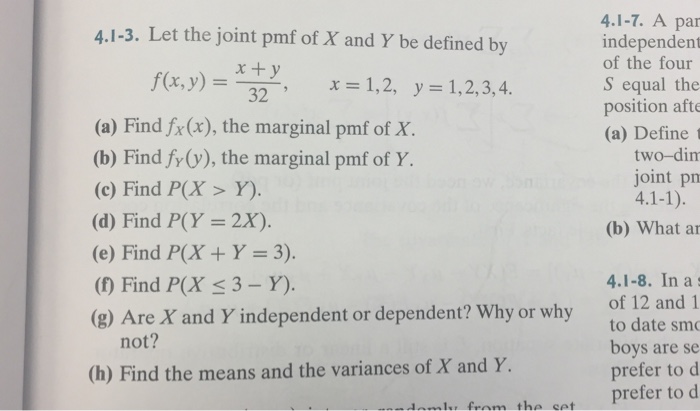 Solved Let The Joint Pmf Of X And Y Be Defined By F X Y Chegg