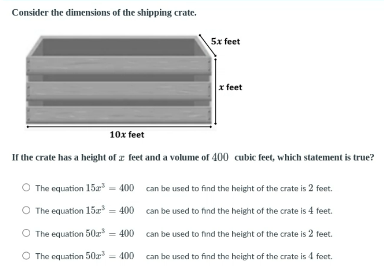 Solved Consider the dimensions of the shipping crate. If the | Chegg.com