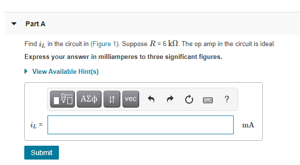 Solved Find iL in the circuit in (Figure 1). Suppose R = 6 | Chegg.com