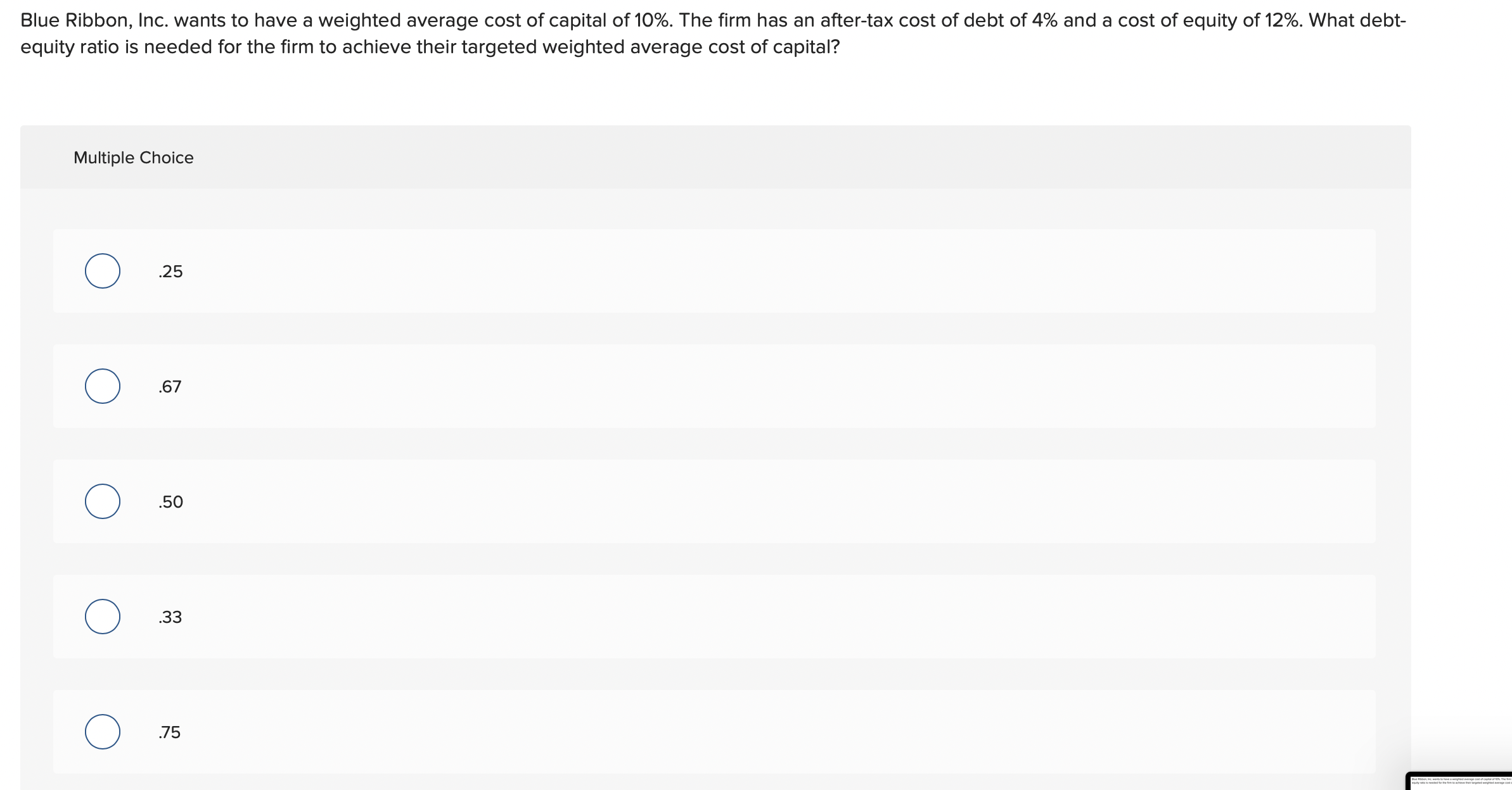 Solved hello i need help with this managerial finance | Chegg.com