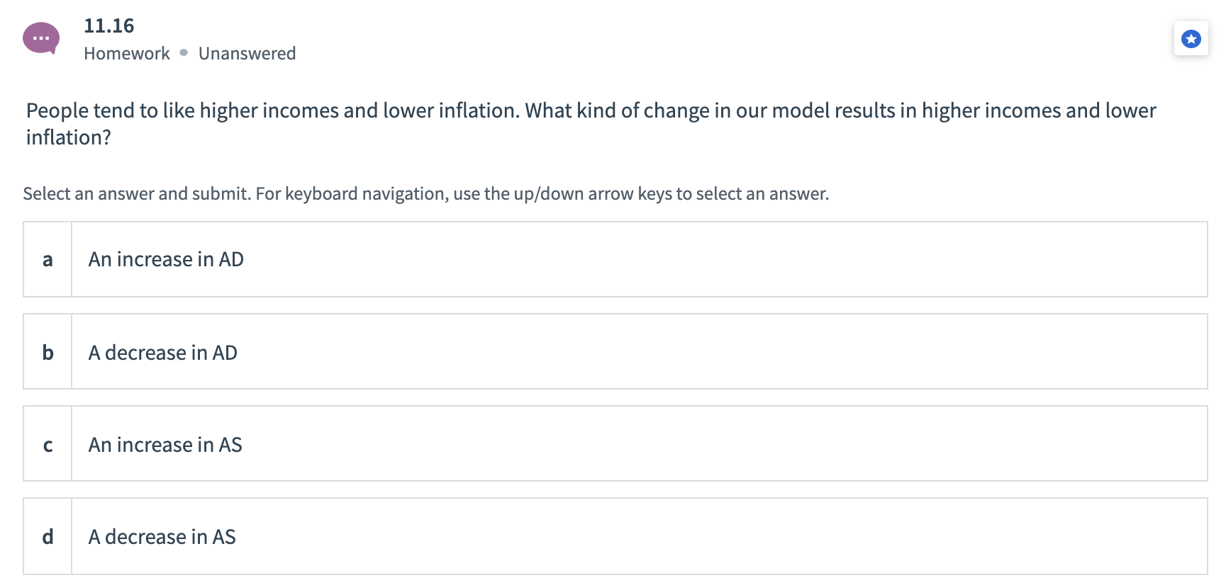 Solved 11.01 Homework • Unanswered A decrease in consumer | Chegg.com