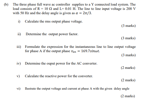 Solved (a) In power system operation, an ac voltage | Chegg.com