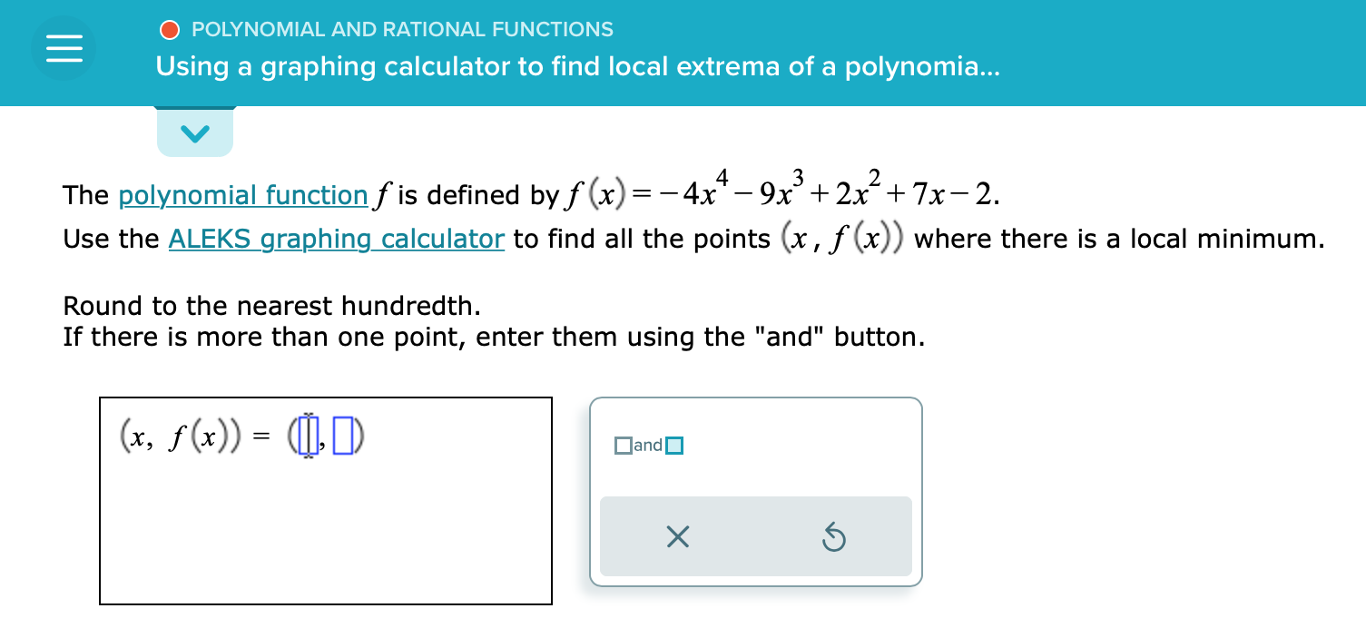 Polynomial store function calculator