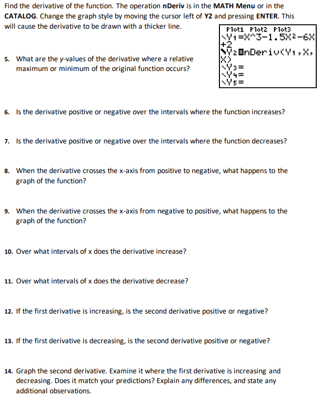 Solved Find the derivative of the function. The operation | Chegg.com