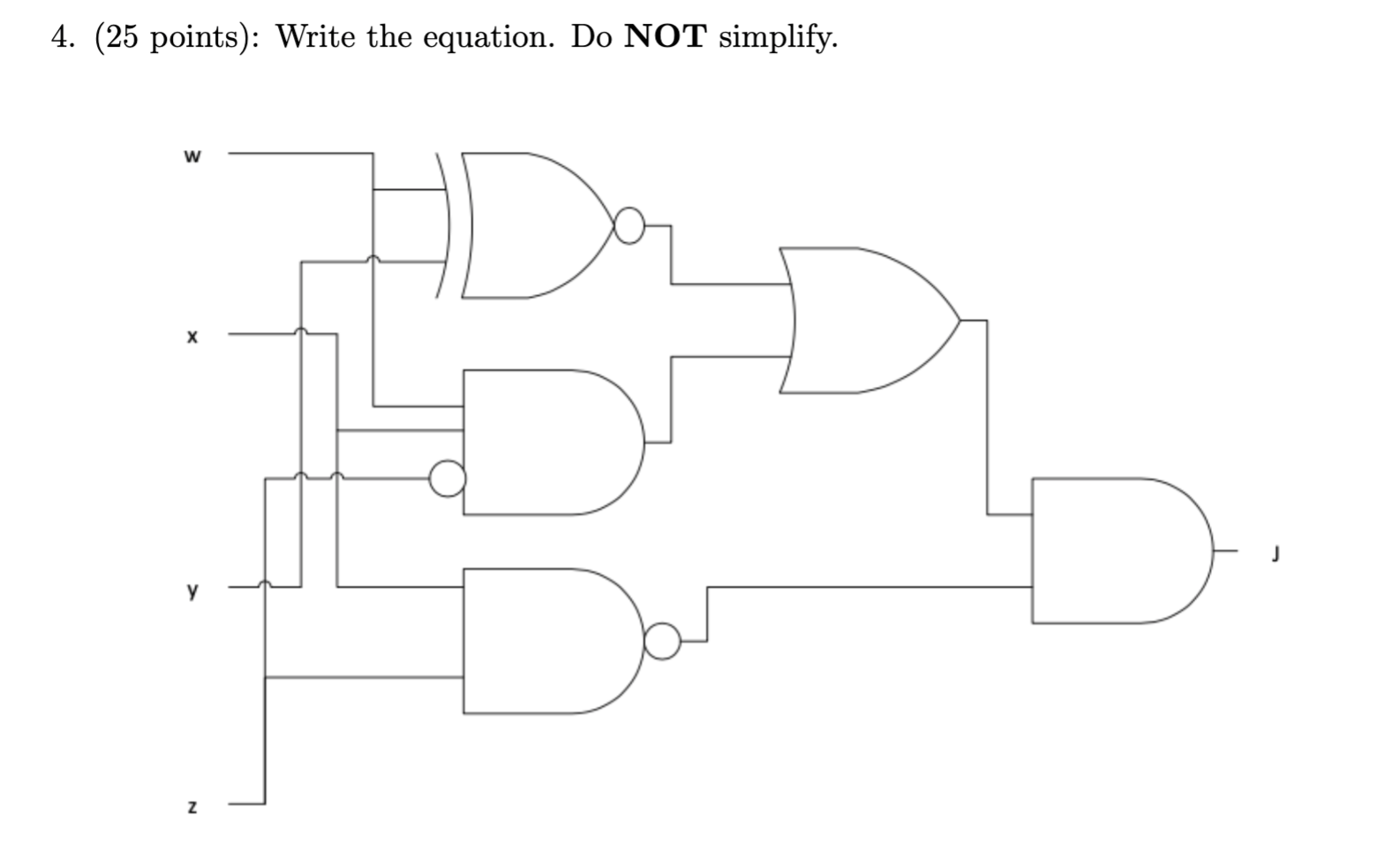 4. (25 points): Write the equation. Do NOT simplify. | Chegg.com
