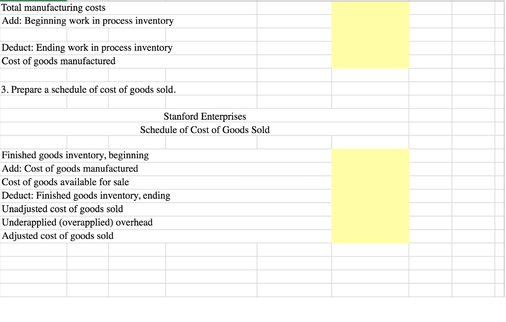 Solved DETAIL EVERY ANSWER WITH THE EXCEL FORMULA TO SOLVE Chegg