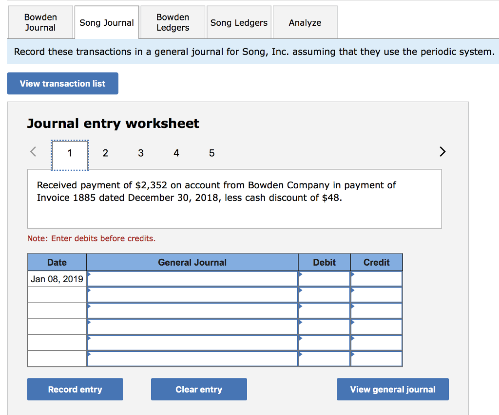 Solved Bowden Company (buyer) and Song, Inc. (seller),