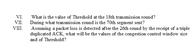 Solved 3. Transmission Control Protocol (TCP)- Consider the | Chegg.com
