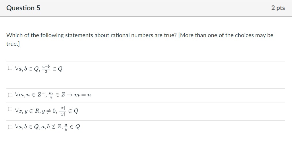 Solved Question 5 2 pts Which of the following statements | Chegg.com