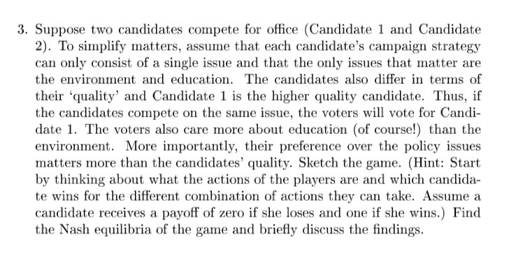 3. Suppose Two Candidates Compete For Office | Chegg.com