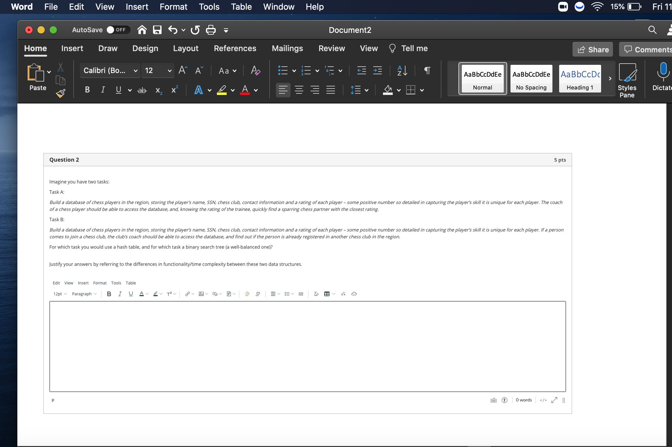 Word File Edit View Insert Format Tools Table Window Chegg Com