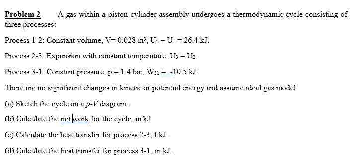 Solved this is a thermodynamics course. the topic is first | Chegg.com