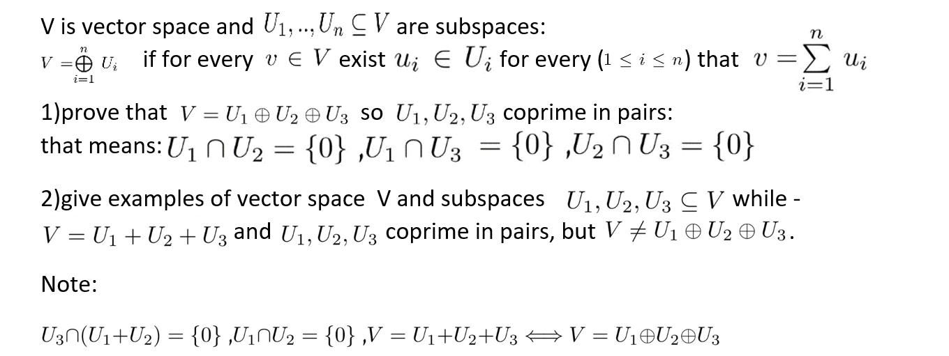 Solved I 1 I V Is Vector Space And U1 Un Cv Are Su Chegg Com