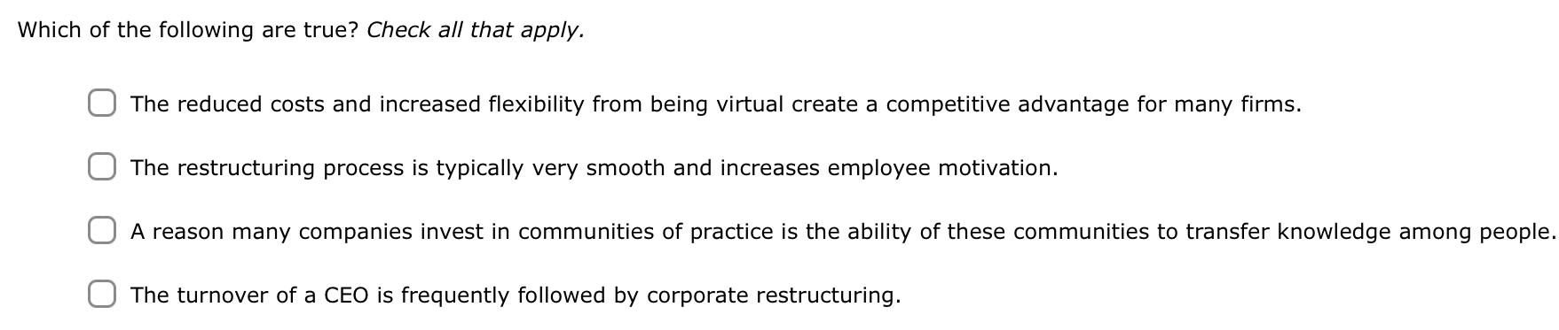 Solved What Business Strategy Is Best Supported By A Chegg