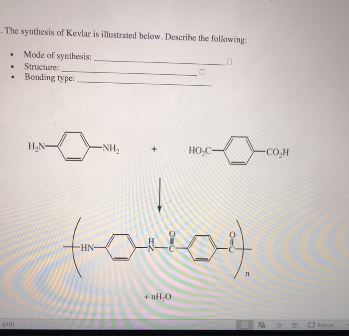 Solved . The synthesis of Kevlar is illustrated below. | Chegg.com