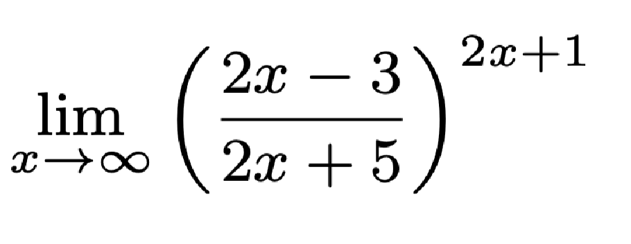 Solved 2x+1 2x – 3 lim (2 - 2.0 + 5 | Chegg.com