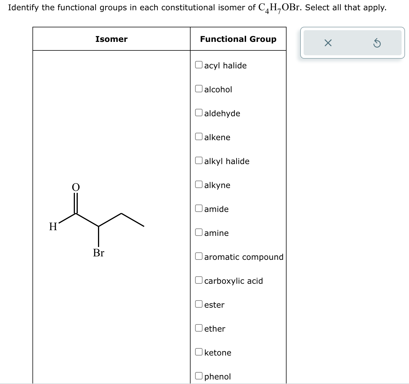 Solved Identify the functional groups in each constitutional | Chegg.com