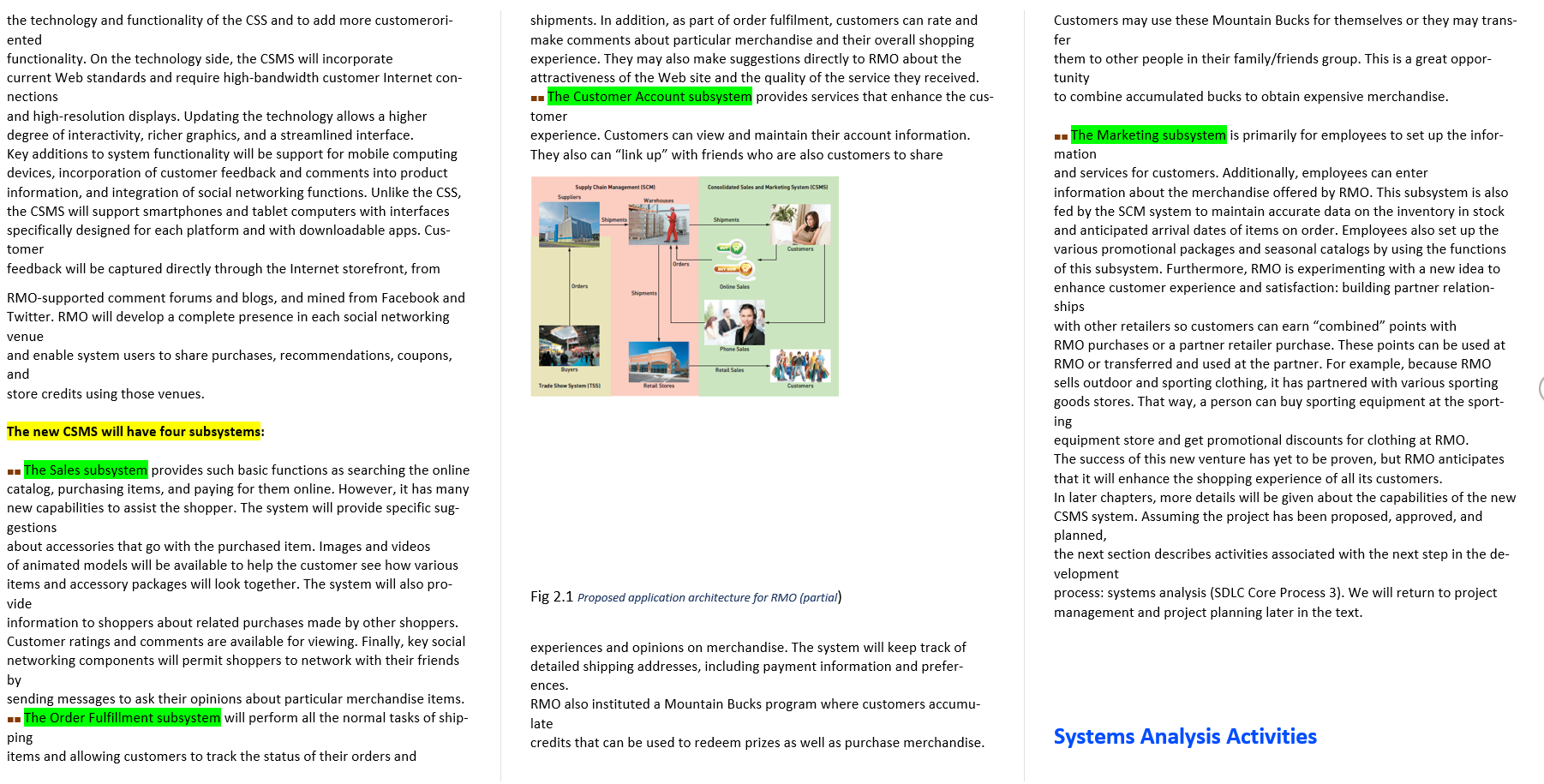 Solved Use Cases in the 