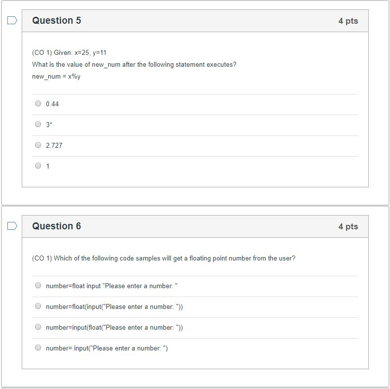 Solved Question 17 20 pts (CO 4 and 8) Create a program with | Chegg.com