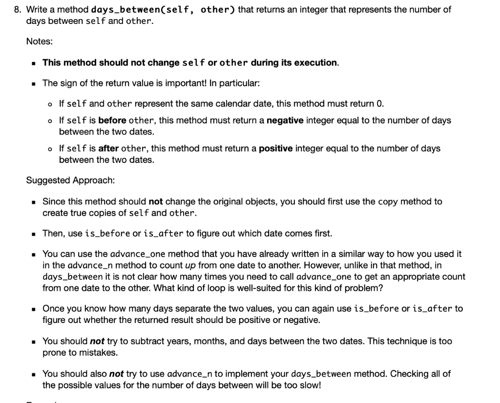 solved-8-write-a-method-days-between-self-other-that-chegg