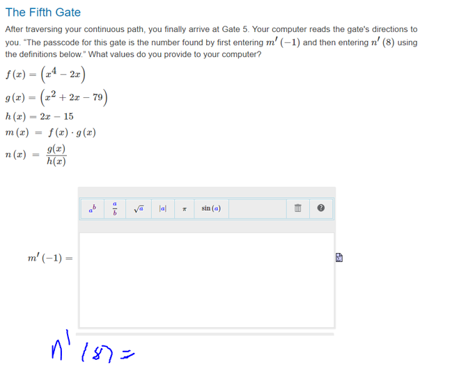 Solved The Fifth GateAfter traversing your continuous path, | Chegg.com