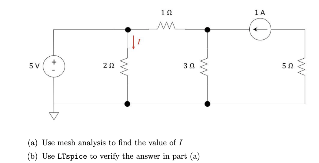 Solved In the circuit below, (a) Use mesh analysis to find | Chegg.com