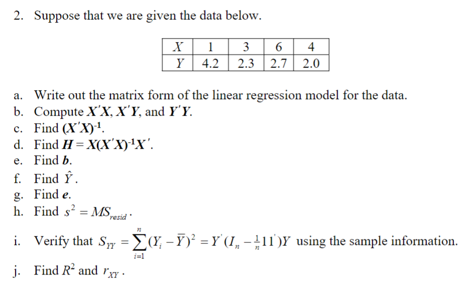 Solved a. ﻿Write out the matrix form of the linear | Chegg.com